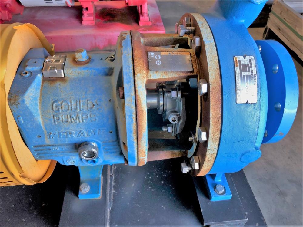 Goulds 3196 i-Frame Centrifugal Pump 3" x 4" -10, Stainless Steel w/ 100HP Motor